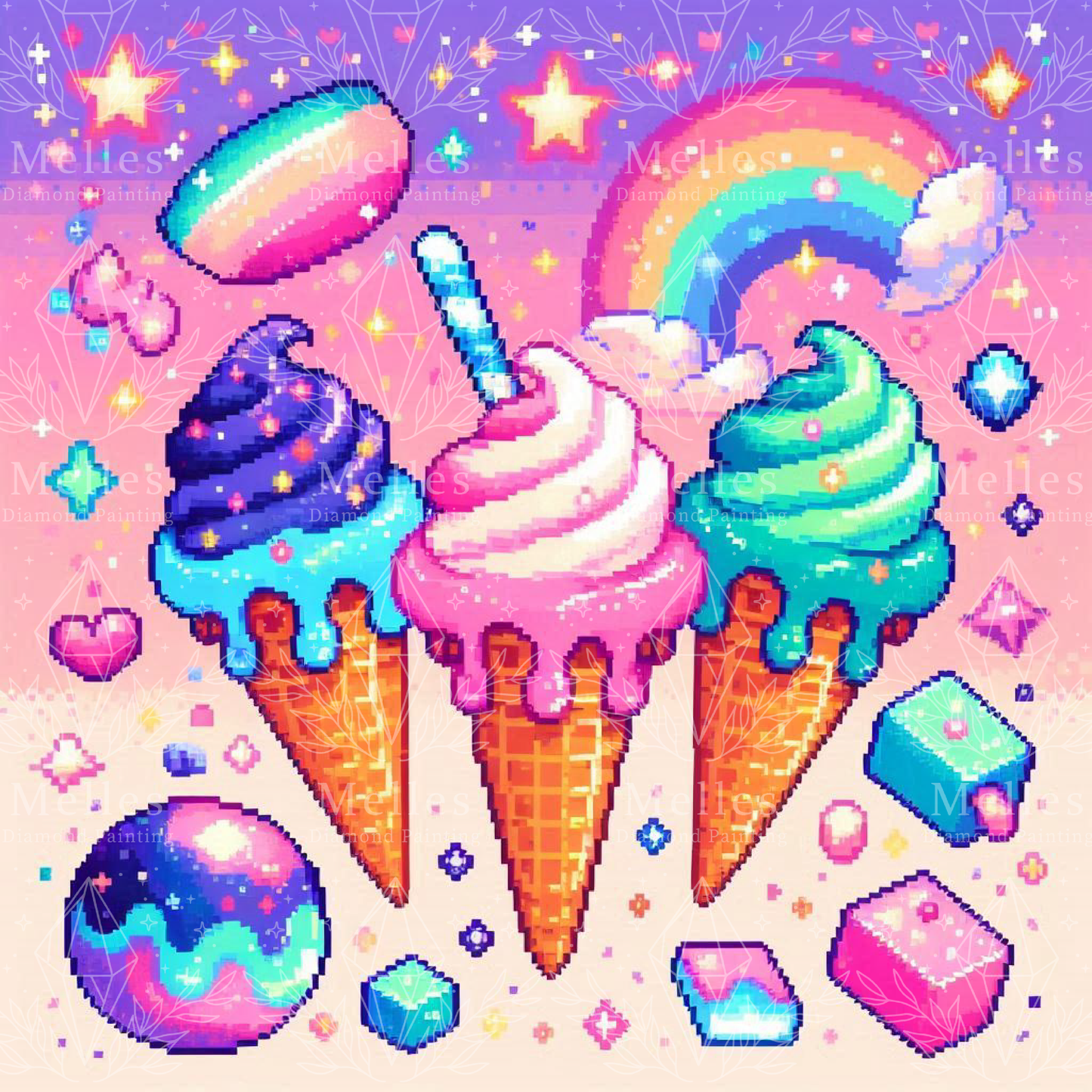 Cotton Candy Icecreams